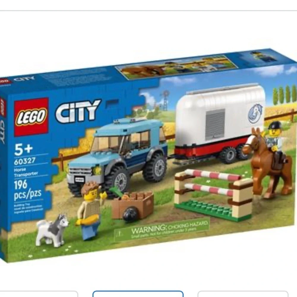 Lego city horse transporter set 60327 new in sealed box 196 pieces